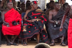 Nana Owusu Korkor II at funeral (in the middle)