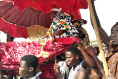 Nana Owusu Korkor II coronation festivities (on palanquin)
