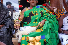 Nana Owusu Korkor II, current Tetremhene (sitting in state with royal regalia)